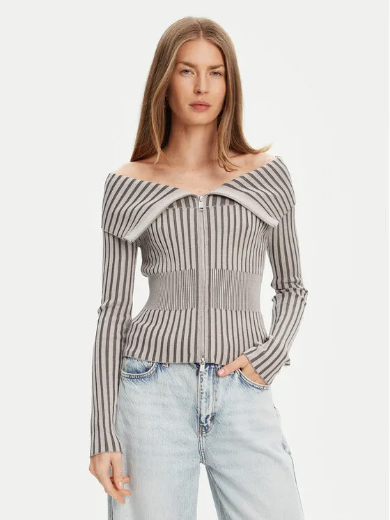 Πουλόβερ · Γκρι · Slim Fit