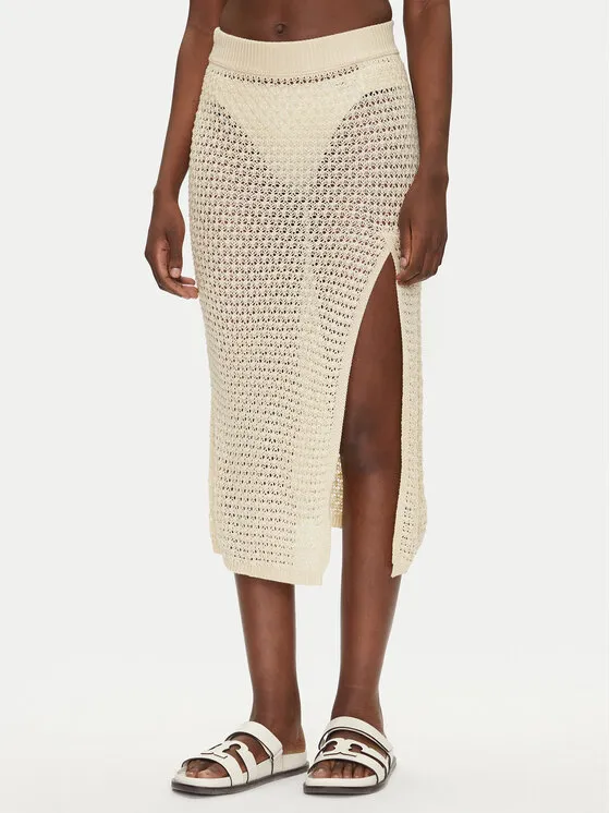 Φούστα midi · Εκρού · Midi