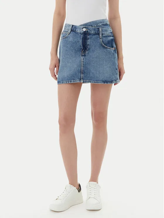 Guess Φούστα τζιν · Σκούρο μπλε · Mini