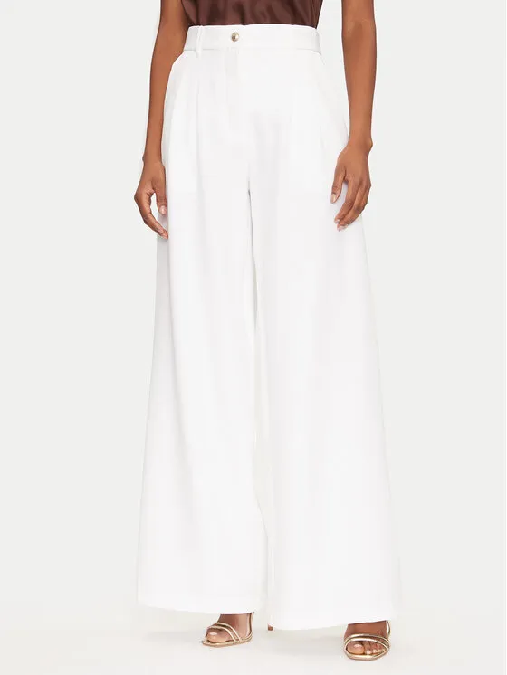 Παντελόνι Palazzo · Λευκό · Regular Fit