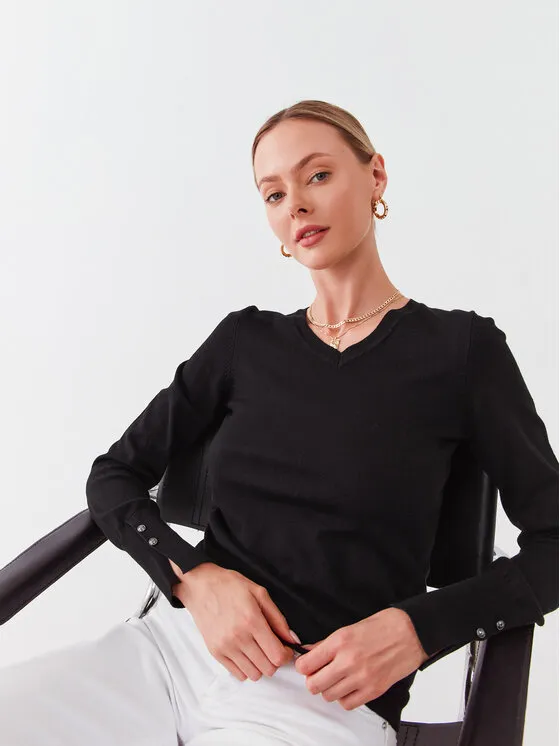 Πουλόβερ · Μαύρο · Regular Fit
