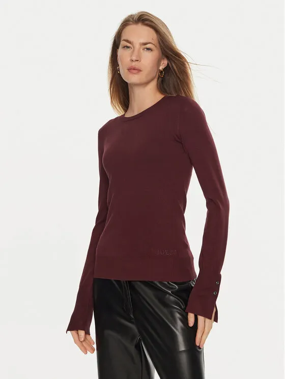 Πουλόβερ · Μπορντό · Regular Fit