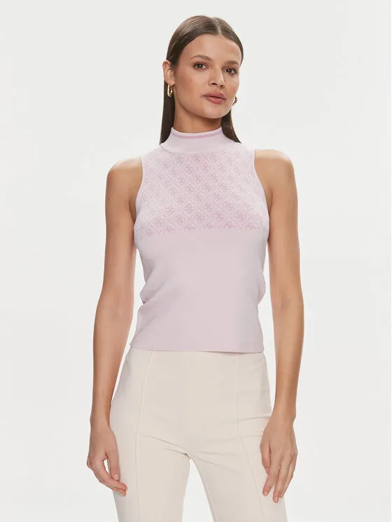 Πουλόβερ · Ροζ · Slim Fit