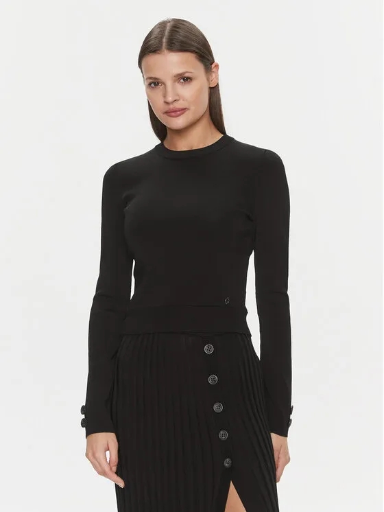 Πουλόβερ · Μαύρο · Slim Fit