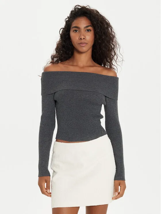 Πουλόβερ · Γκρι · Slim Fit