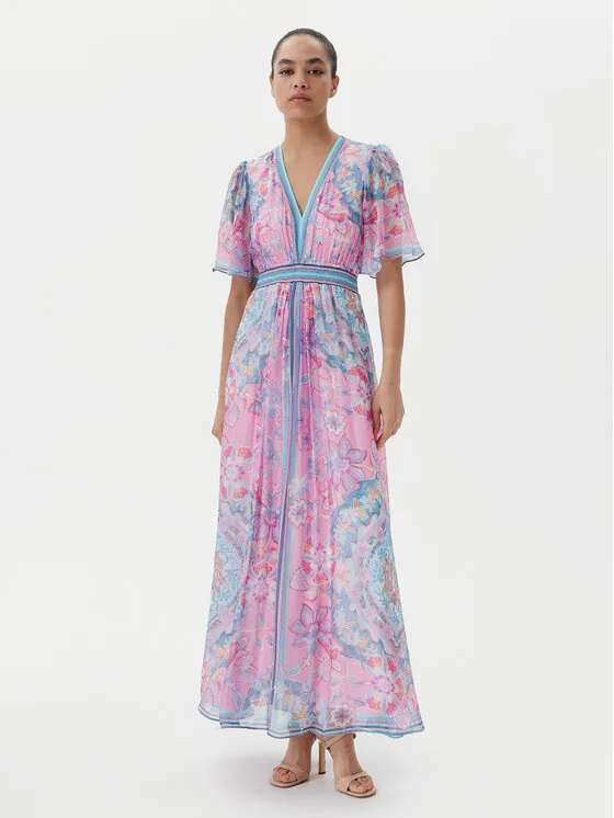 Φόρεμα καλοκαιρινό · Ροζ · Maxi