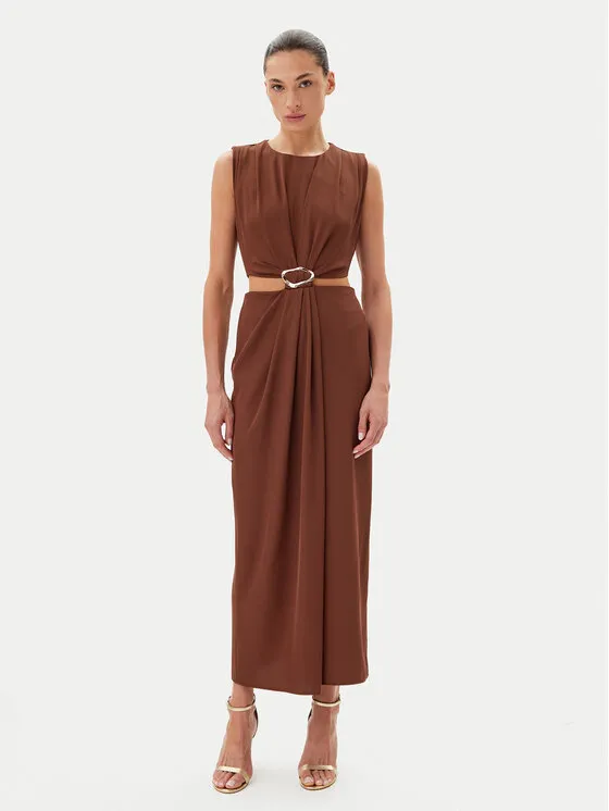 Haveone Φόρεμα βραδινό · Καφέ · Maxi