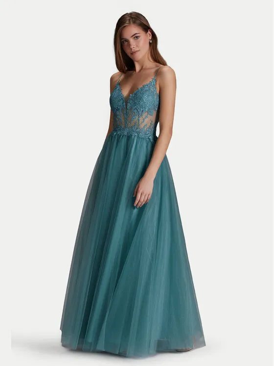 Hey Kyla Φόρεμα βραδινό · Τυρκουάζ · Maxi