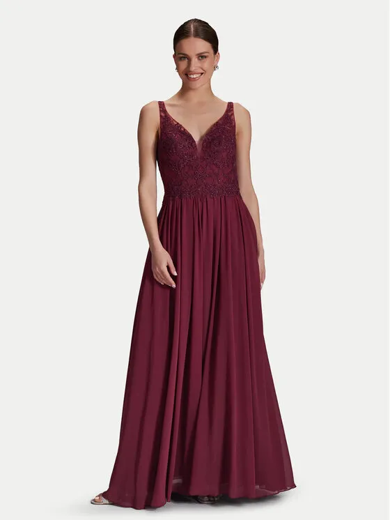 Hey Kyla Φόρεμα βραδινό · Μπορντό · Maxi