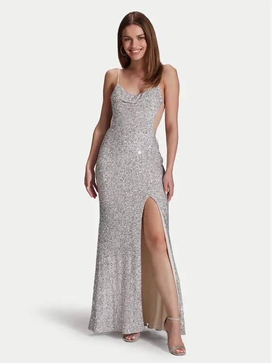 Hey Kyla Φόρεμα βραδινό · Ασημί · Maxi
