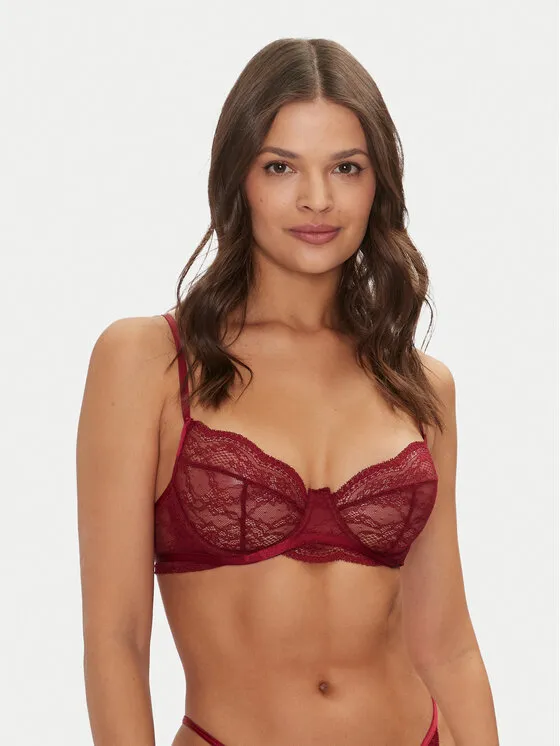 Hunkemöller Σουτιέν με μπανέλα · Μπορντό