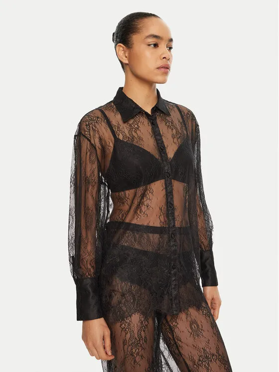 Hunkemöller Πουκάμισο · Μαύρο