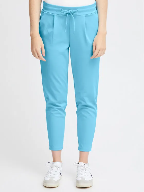 ICHI Παντελόνι υφασμάτινο · Μπλε · Slim Fit