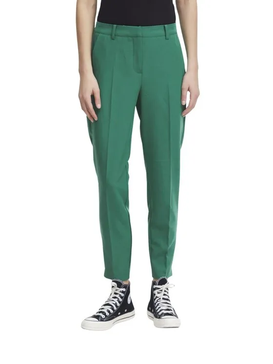 ICHI Παντελόνι γυναικείο · Πράσινο · Regular Fit