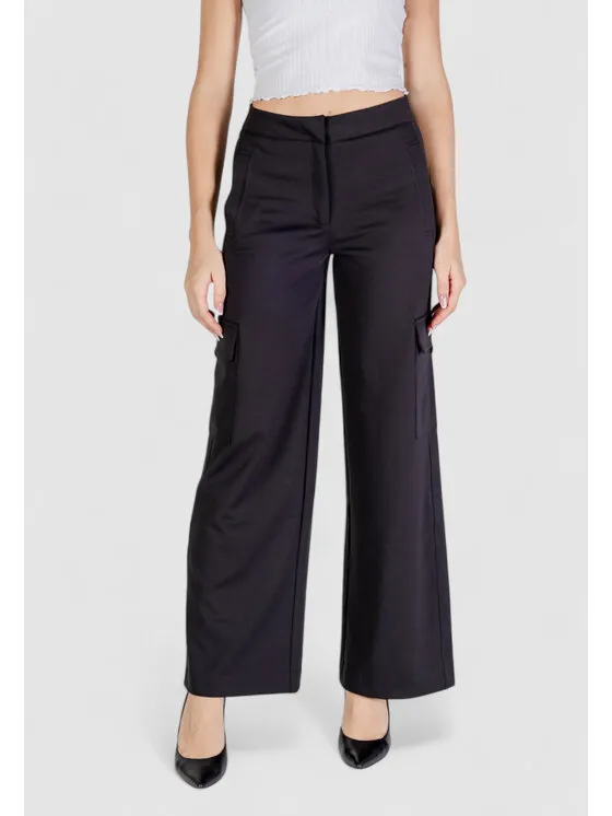 ICHI Παντελόνι Palazzo · Μαύρο · Regular Fit