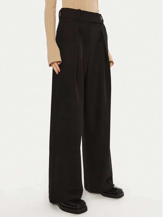 IVY OAK Παντελόνι Palazzo · Μαύρο · Regular Fit