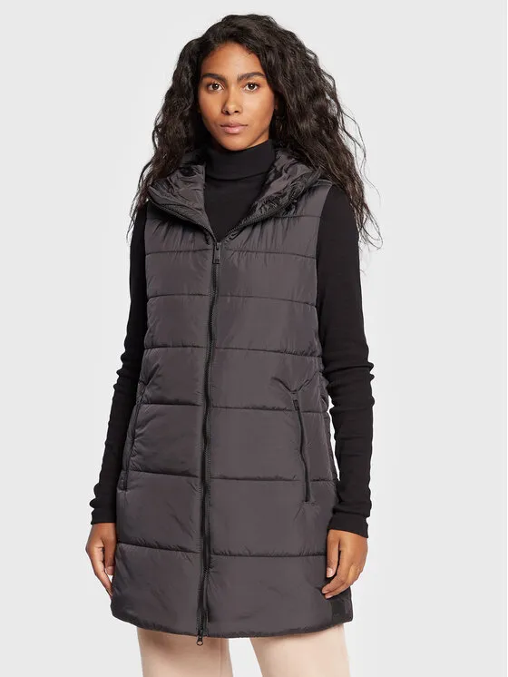 Jack Wolfskin Αμάνικο Μπουφάν · Μαύρο