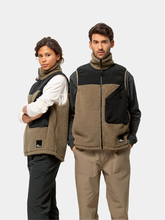 Jack Wolfskin Αμάνικο Μπουφάν · Καφέ