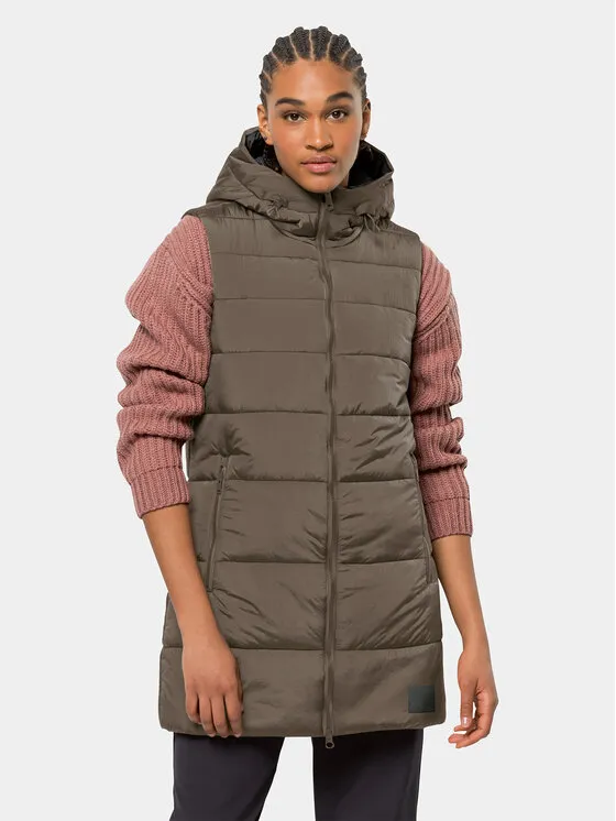 Jack Wolfskin Αμάνικο Μπουφάν · Καφέ