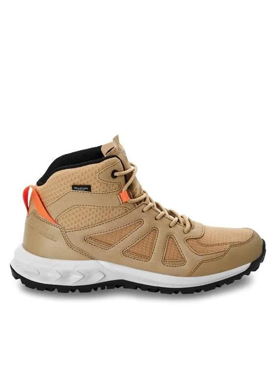 Jack Wolfskin Παπούτσια πεζοπορίας · Woodland 2 Texapore Mid W 4051331 · Μπεζ