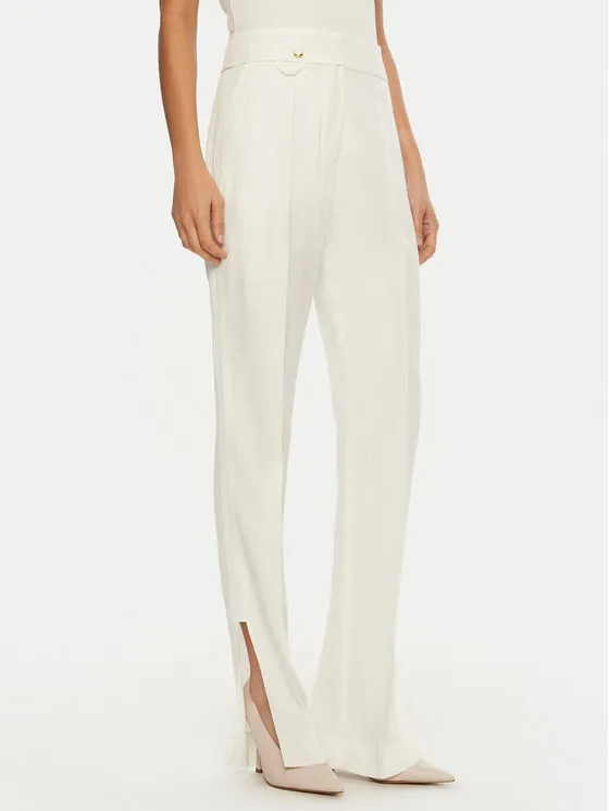 JACQUEMUS Παντελόνι υφασμάτινο · Λευκό · Regular Fit