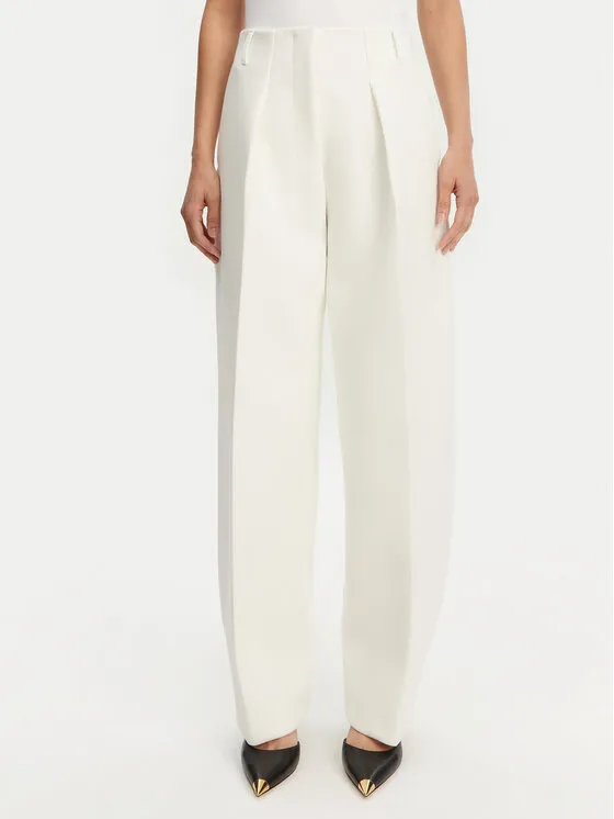 JACQUEMUS Παντελόνι υφασμάτινο · Λευκό · Regular Fit