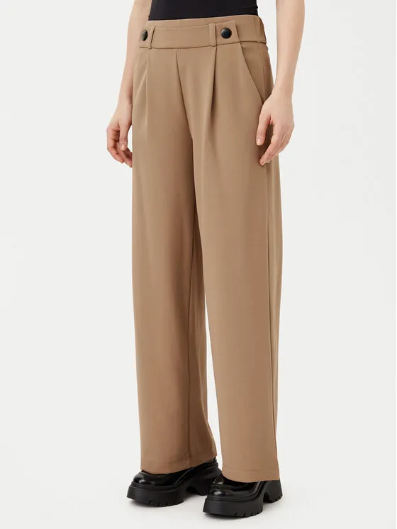 JDY Παντελόνι υφασμάτινο · Καφέ · Regular Fit