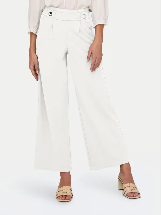 JDY Παντελόνι υφασμάτινο · Λευκό · Regular Fit