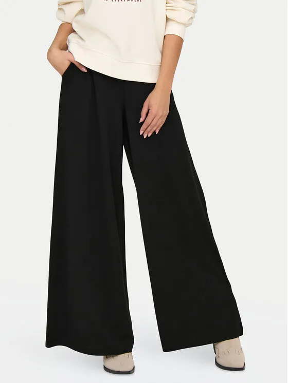 JDY Παντελόνι Palazzo · Μαύρο · Regular Fit