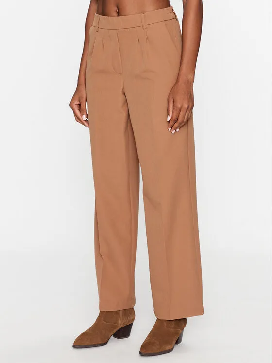 JDY Παντελόνι υφασμάτινο · Καφέ · Regular Fit