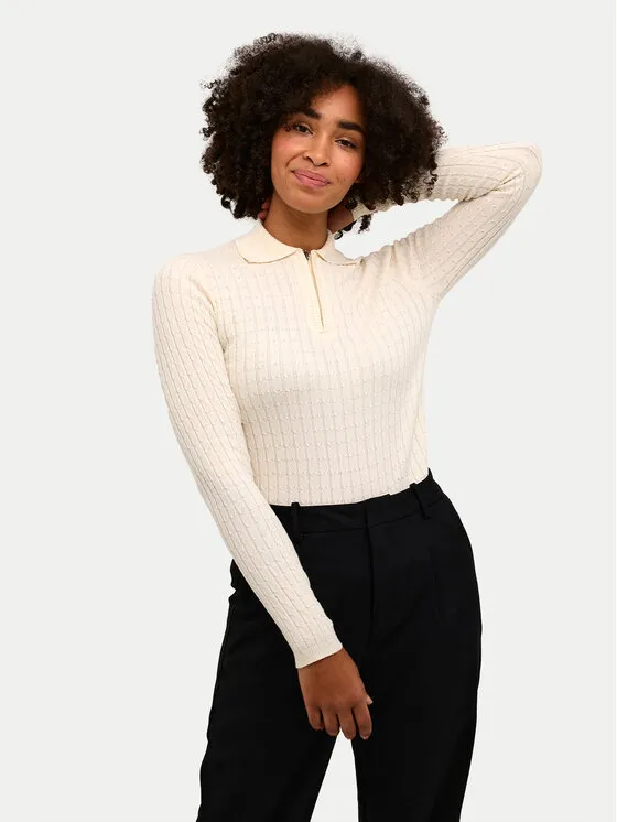 Kaffe Πουλόβερ · Μπεζ · Slim Fit