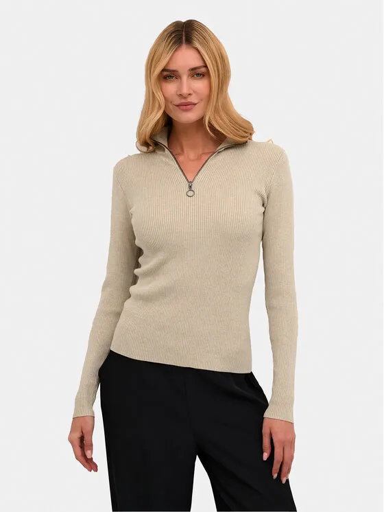 Kaffe Πουλόβερ · Μπεζ · Slim Fit