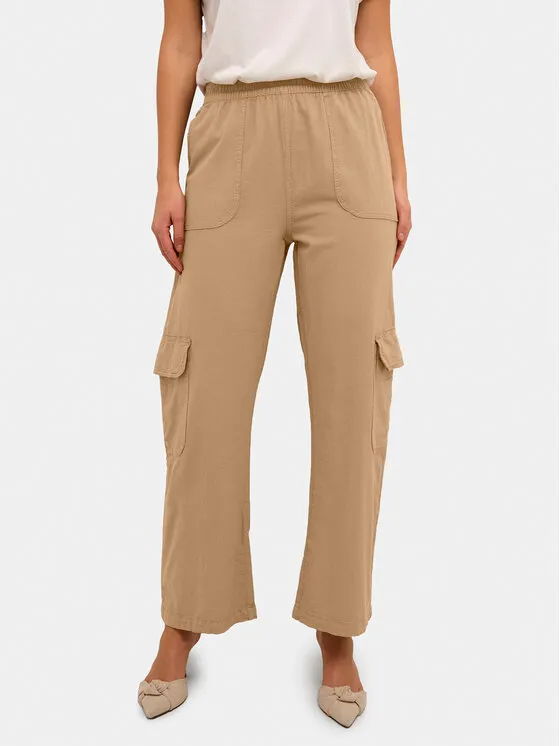 Kaffe Παντελόνι υφασμάτινο · Μπεζ · Regular Fit
