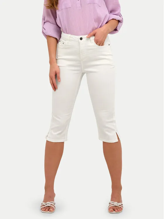 Kaffe Παντελόνι Capri · Λευκό · Slim Fit