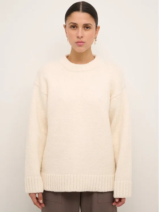 Karen by Simonsen Πουλόβερ · Εκρού · Relaxed Fit