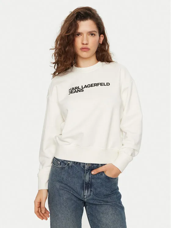 Karl Lagerfeld Jeans Μπλούζα · Λευκό · Regular Fit