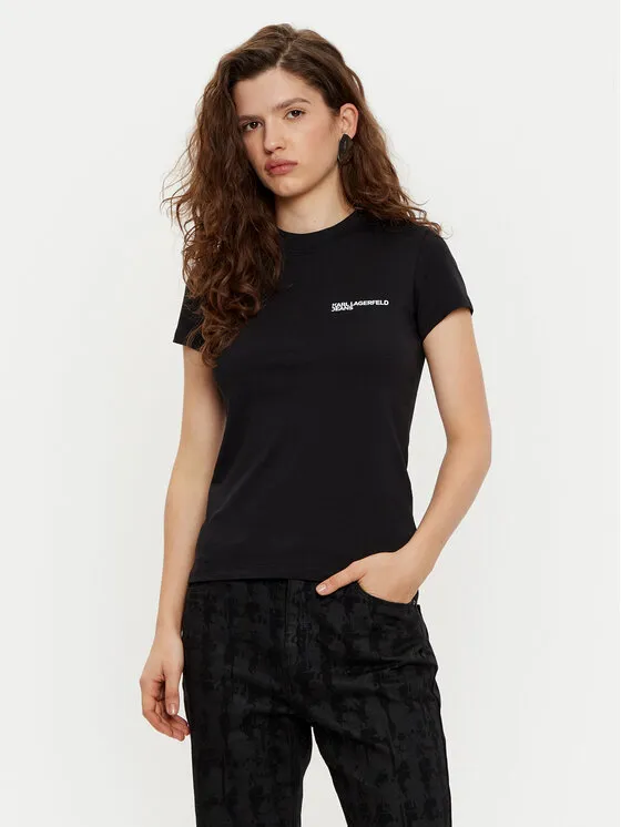 Karl Lagerfeld Jeans T-Shirt · Μαύρο