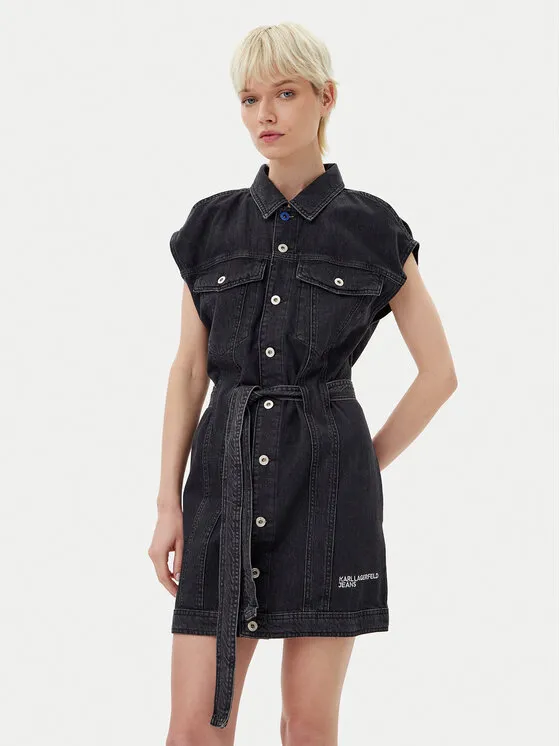 Karl Lagerfeld Jeans Φόρεμα τζιν · Γκρι · Mini