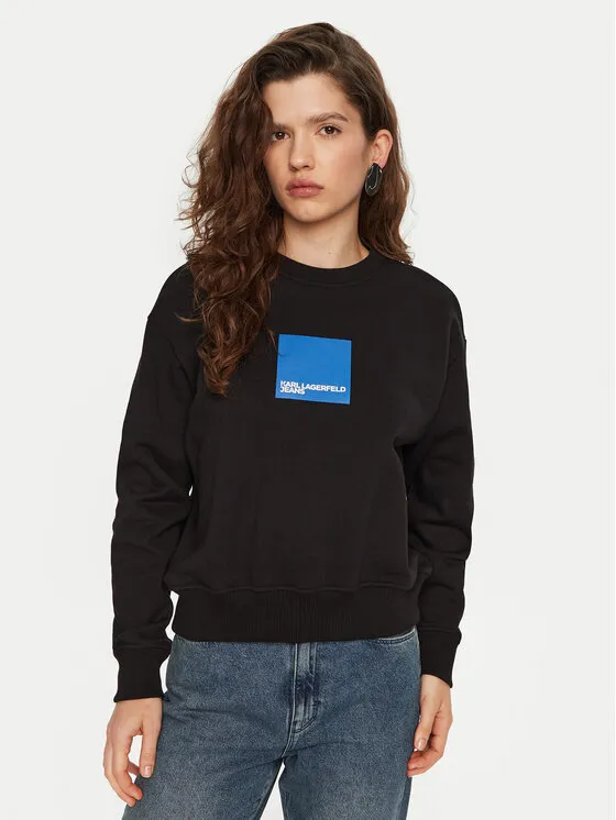 Karl Lagerfeld Jeans Μπλούζα · Μαύρο · Regular Fit