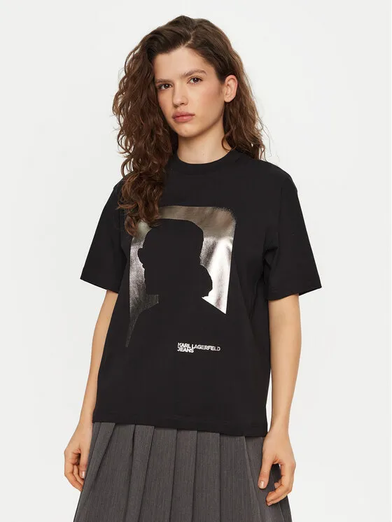 Karl Lagerfeld Jeans T-Shirt · Μαύρο