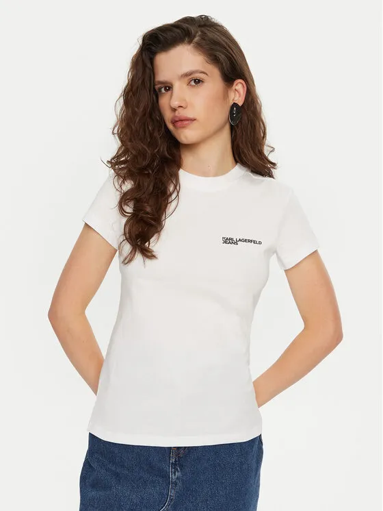 Karl Lagerfeld Jeans T-Shirt · Λευκό