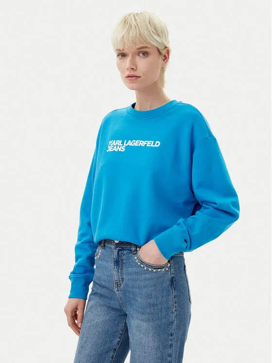 Karl Lagerfeld Jeans Μπλούζα · Μπλε · Regular Fit