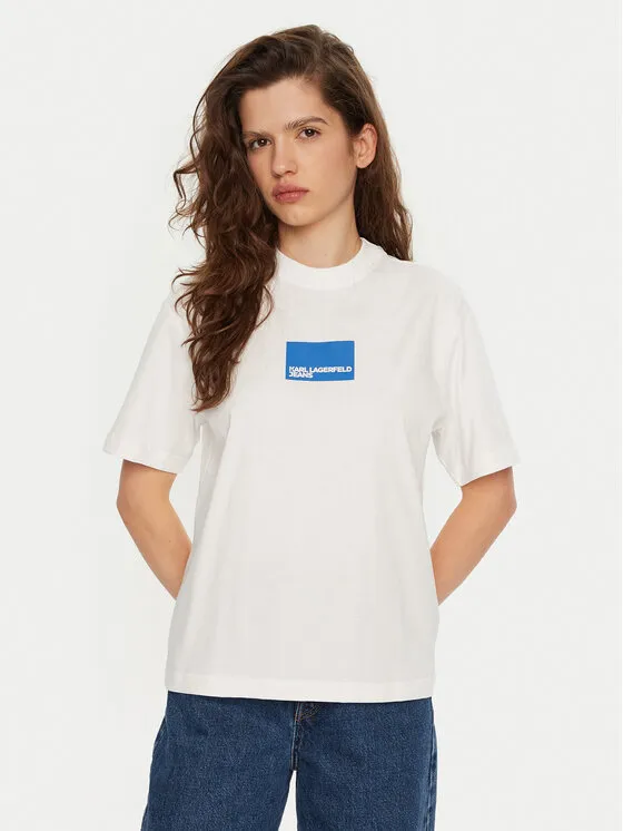 Karl Lagerfeld Jeans T-Shirt · Λευκό