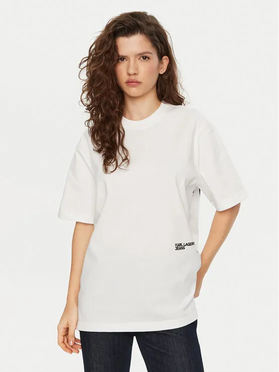 Karl Lagerfeld Jeans T-Shirt · Λευκό
