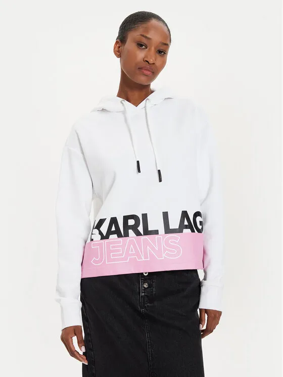 Karl Lagerfeld Jeans Μπλούζα · Λευκό · Regular Fit