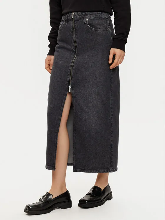 Karl Lagerfeld Jeans Φούστα τζιν · Γκρι · Midi