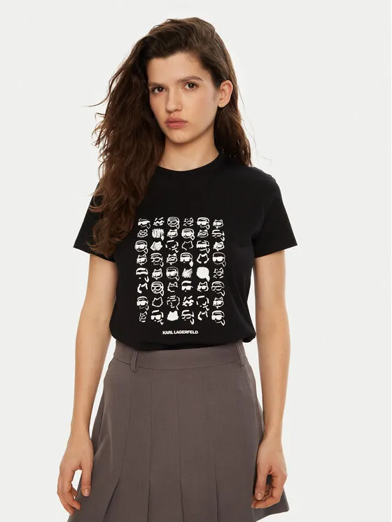 KARL LAGERFELD T-Shirt · Μαύρο