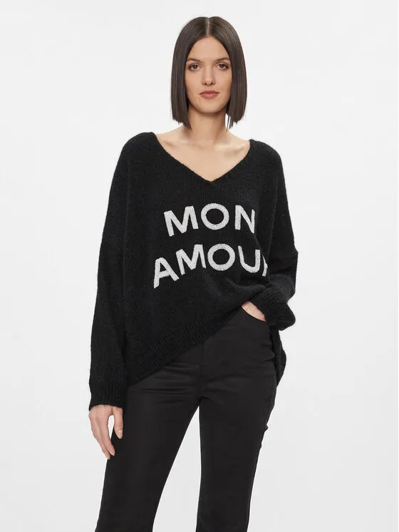 Kontatto Πουλόβερ · Μαύρο · Oversize