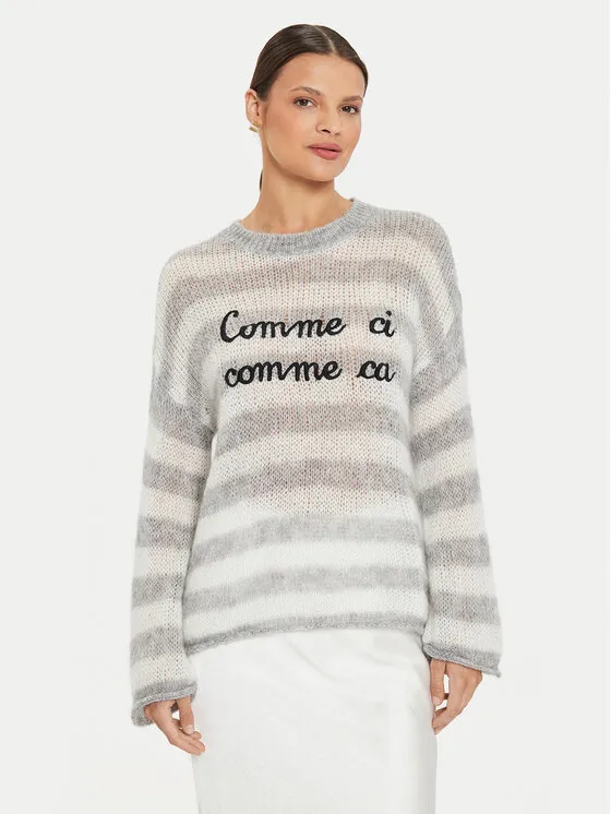 Kontatto Πουλόβερ · Λευκό · Relaxed Fit