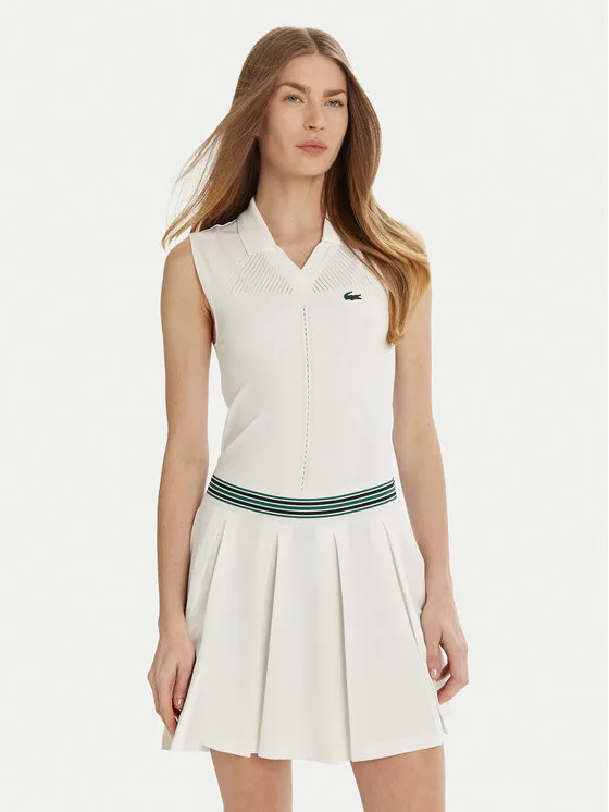Lacoste Φανελάκι τεχνικό · Λευκό